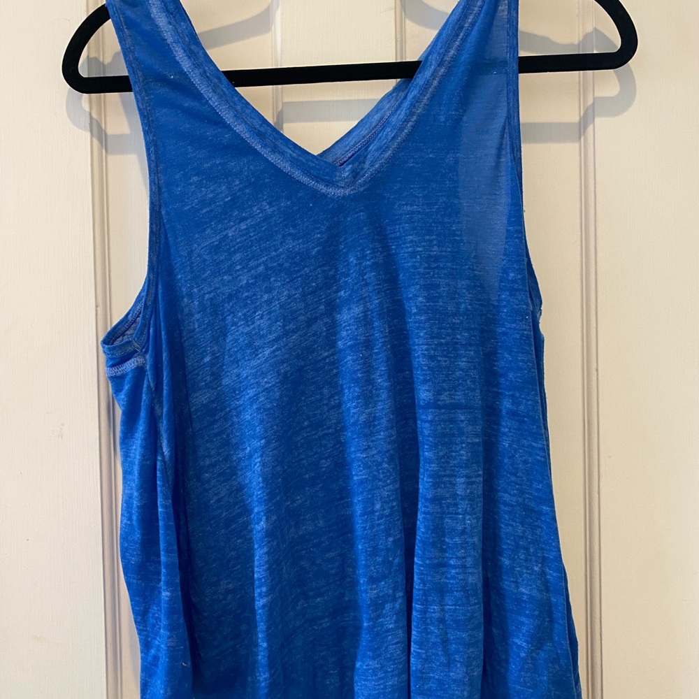 Free people royal blue tank top